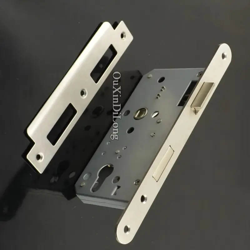 

European Narrow Mortise Door Lock body Interior Entry Security Anti-theft Lock body 7255/5572 Double Tongue Powder Finished
