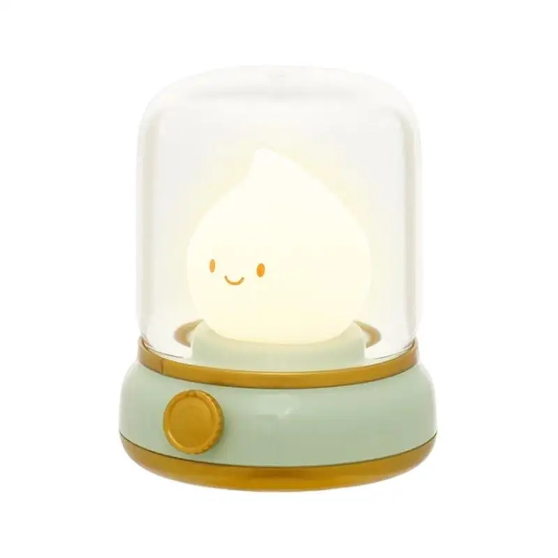 Nursery Night Lights Kawaii Candle Night Light 15-Minute Timer Dimmable Candlelight LED Atmosphere Lights For Girls Boys Teens