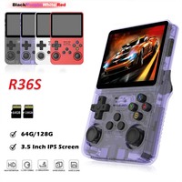 Open Source R36S Handheld Game Console Linux System 3.5 Inch IPS Screen Retro Games Console HD Mini Portable Pocket Video Player