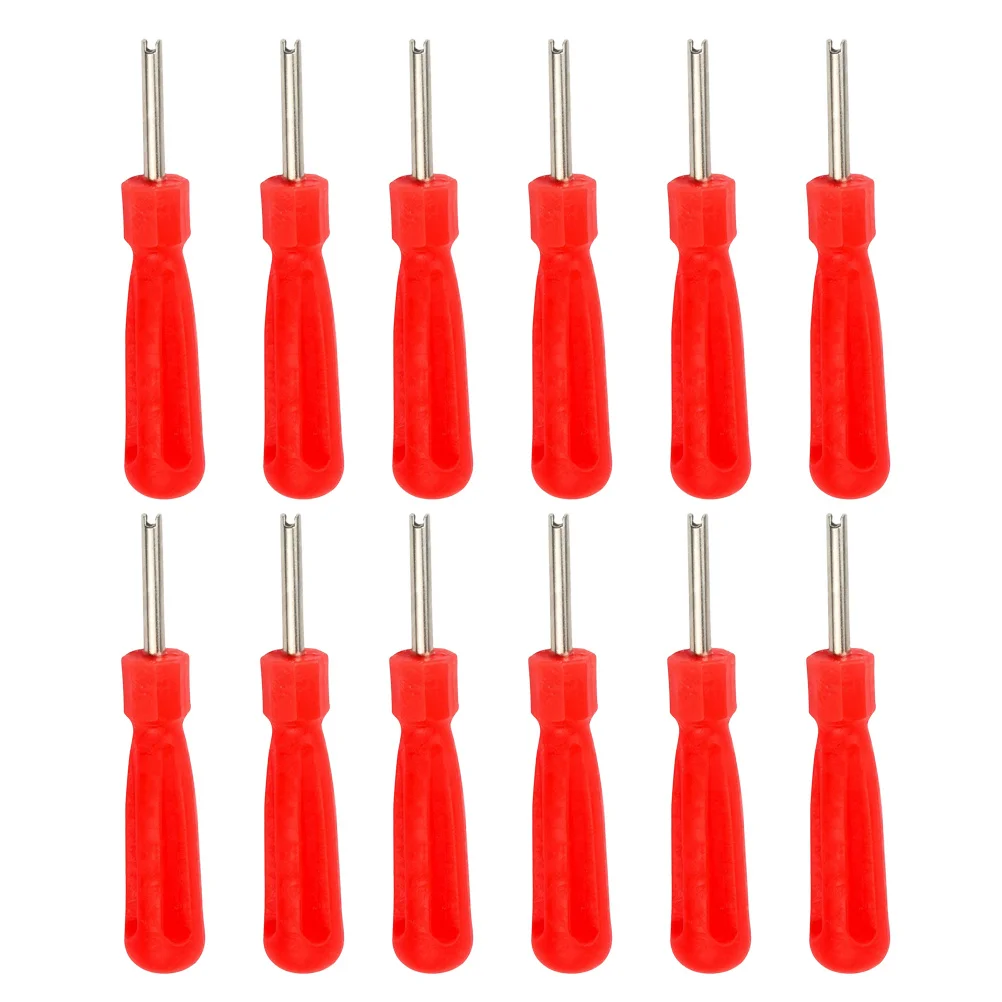

12Pcs Valve Core Remover Repair Tool Plastic Handle Durable Comfortable for Bike Motorcycle Tire Core Installation Removal