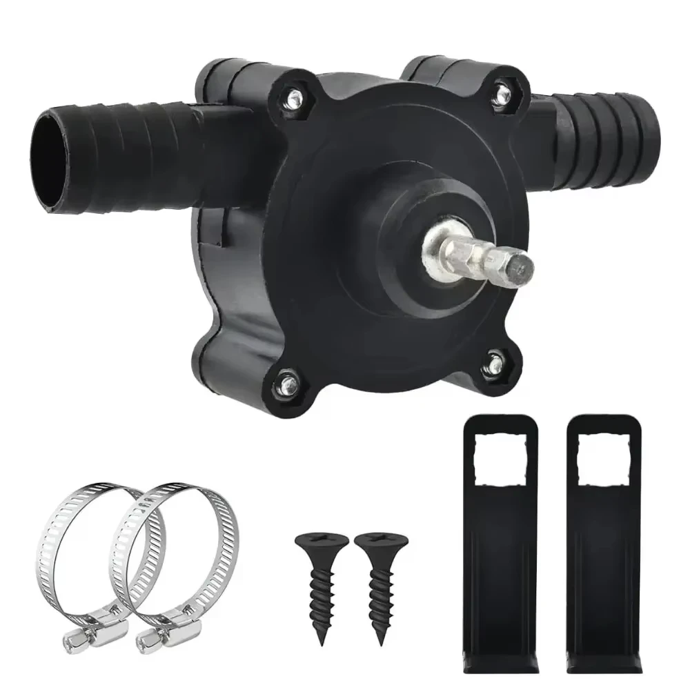 

Drill Powered Liquid Transfer Pump Self Priming Compact Portable Lightweight Water Oil Diesel Pump for Garden Pool Car Washing