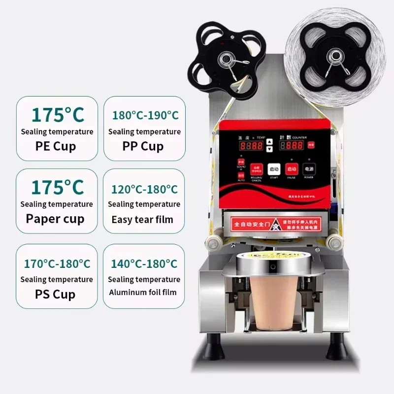 

superior quality Cheap Cup Sealing Machine Packing Stainless Steel 95 90 Caliber Bubble Tea Sealer