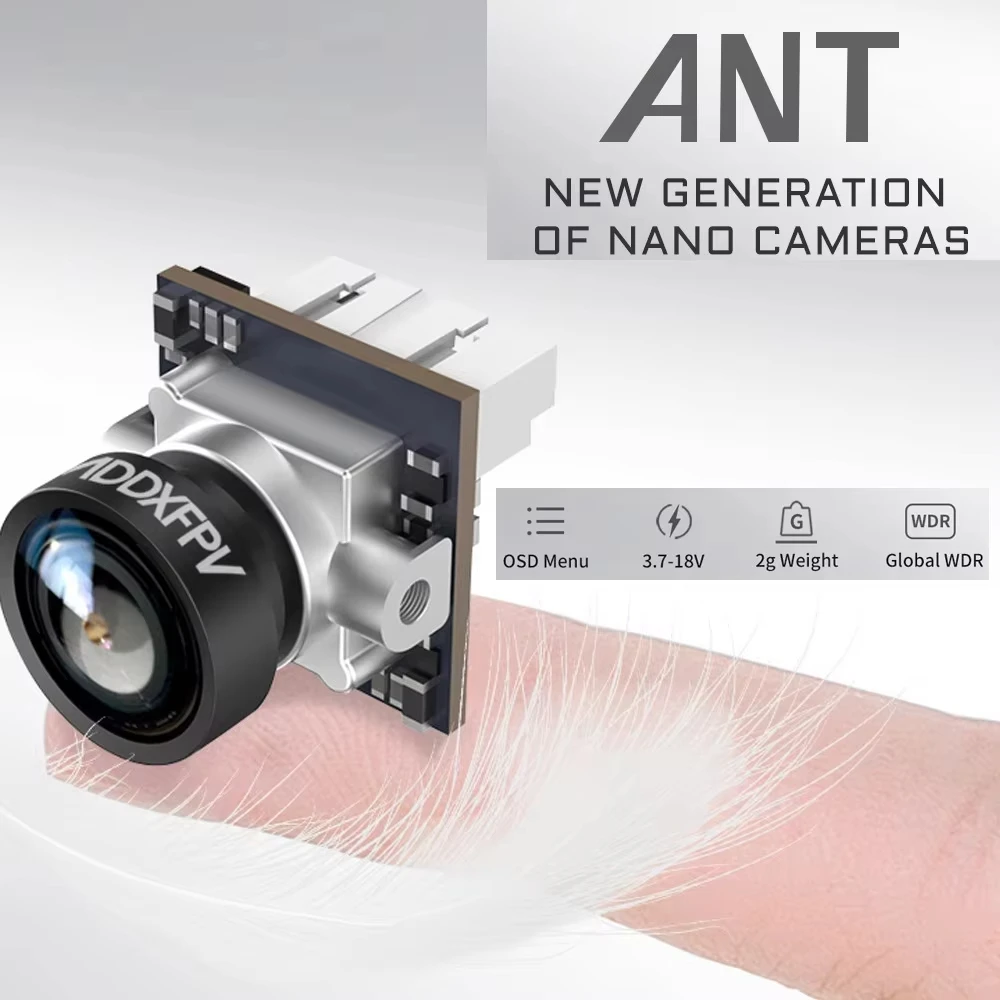 CADDX ANT 1200TVL FPV Nano Micro Camera WDR OSD 1.8mm Ultra Light 16:9 4:3 for RC FPV Tinywhoop Cinewhoop Toothpick Mobula6