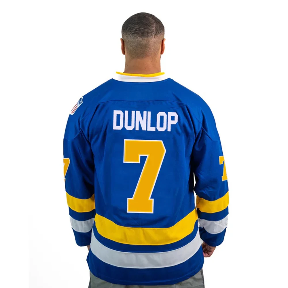 2024 Men's Reggie Dunlop #7 Chiefs Christmas Hockey Jersey Youth Kids Warm Long Sleeve Ice-ball Training Uniform