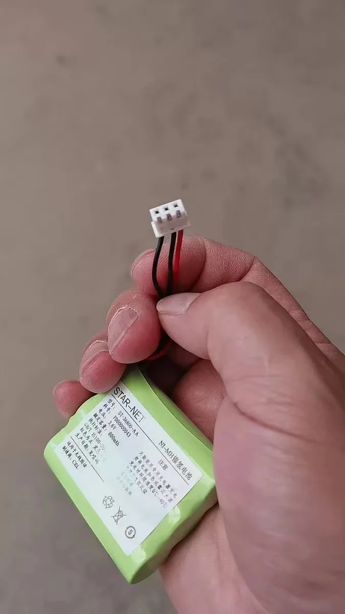 Three wire suitable for motorcycle pulling GE cordless phone dedicated charging battery NI-MH AA3.6V 800MAH