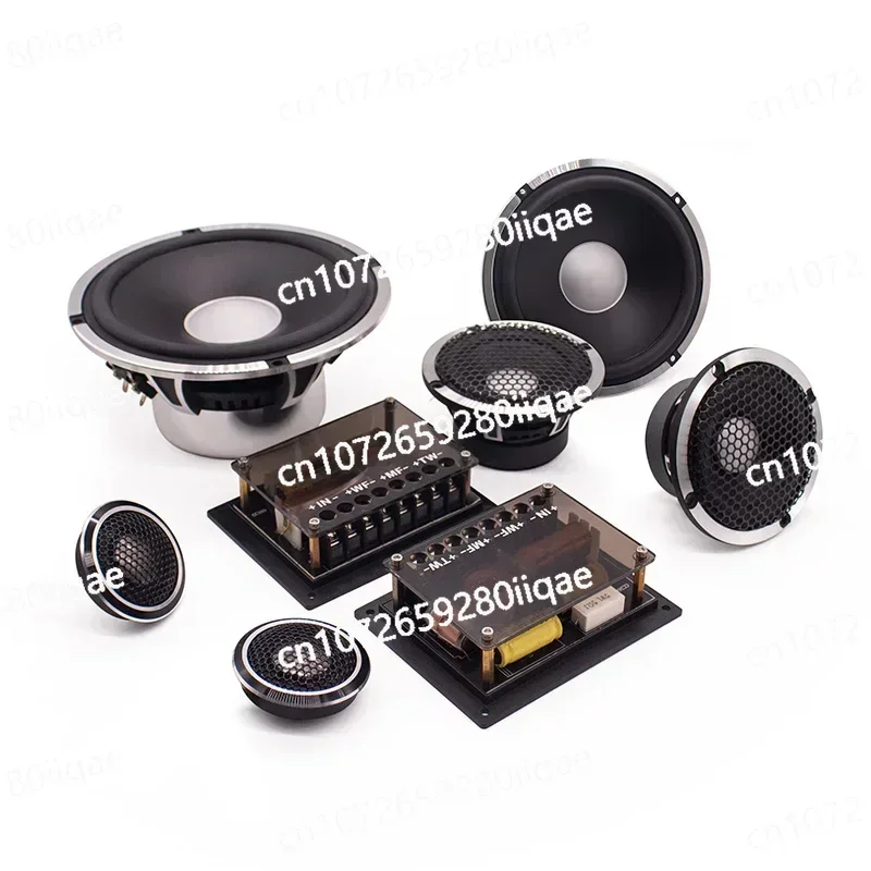 SK-8 Car Audio Speakers Bass Woofer Made of Durable Aluminium HIFI 3-way Design with 2-inch Tweeter 6.5-inch