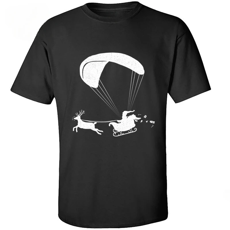 Merry Christmas Tshirt Santa Claus Ride A Motorcycle Funny Men T Shirt Christmas Reindeer Pug Dog Women Happy New Year Tshirts