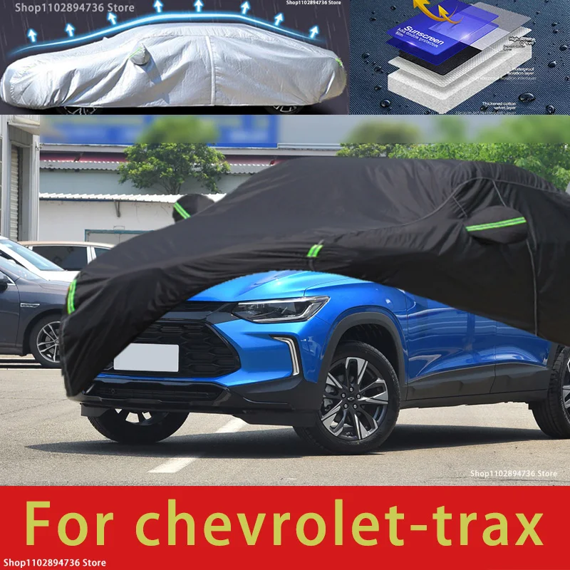 

For chevrolet trax fit Outdoor Protection Full Car Covers Snow Cover Sunshade Waterproof Dustproof Exterior black car cover