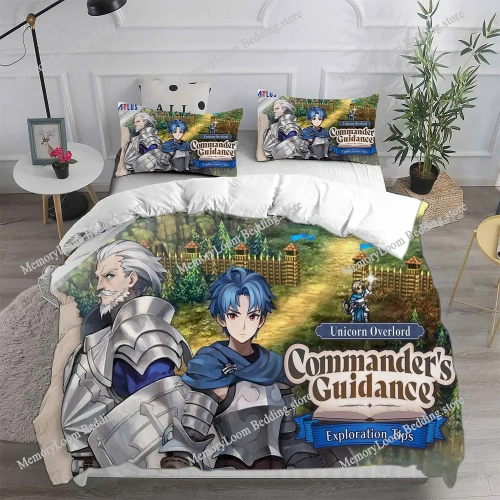 

3D Printed Game Unicorn Overlord Bedding Sets Comforter Quilt Bed Cover Duvet Cover Pillow Case Sets Kids Adult Size