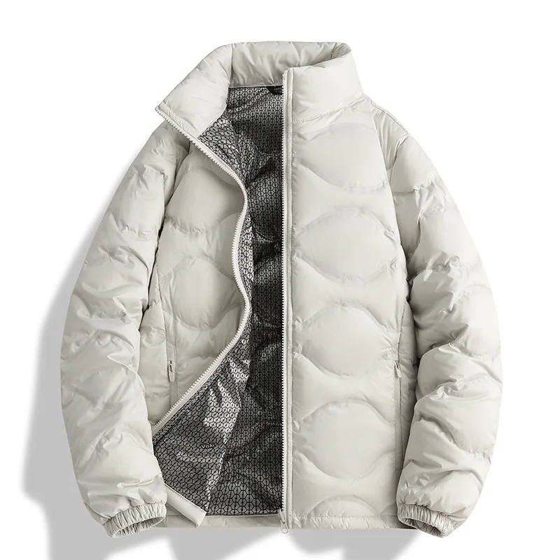 2025Outdoor New Down Jacket Men Winter90White Duck Down Stand Collar Thickened Graphene Thermal Jacket Women