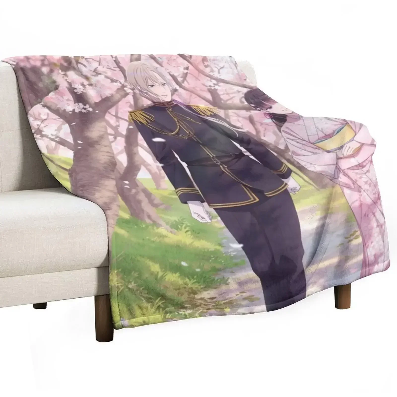 My Happy Marriage Throw Blanket sofa bed For Decorative Sofa Single warm for winter Blankets