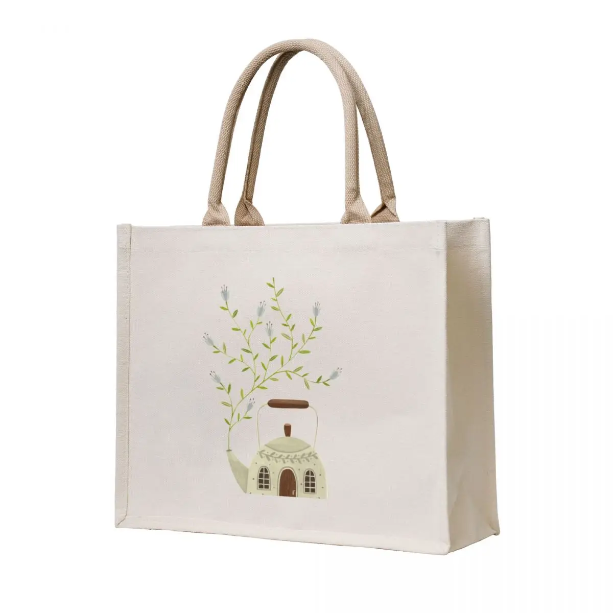 

Blooming kettle house Tote Bag Women's beach bags Shopper eco pack Women's shopping bag