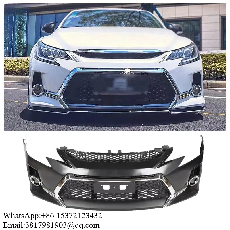 

Заводской прямой полипропиленовый пластиковый комплект кузова, автомобильные бамперы для Toyota Mark X Reiz 2010-2017, обновление в стиле Gs, передний и задний бампер, боковые юбки