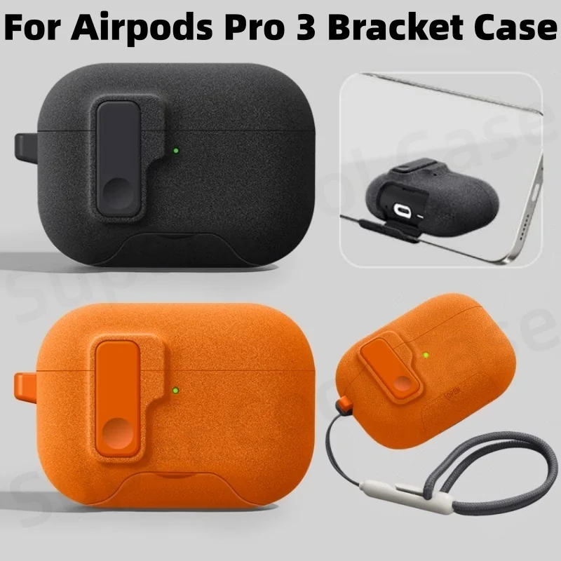 

Чехол для AirPods Pro 3 с держателем для телефона Чехол для AirPods Pro 3, автоматический магнитный замок с набором для чистки, чехол для AirPods Pro 3