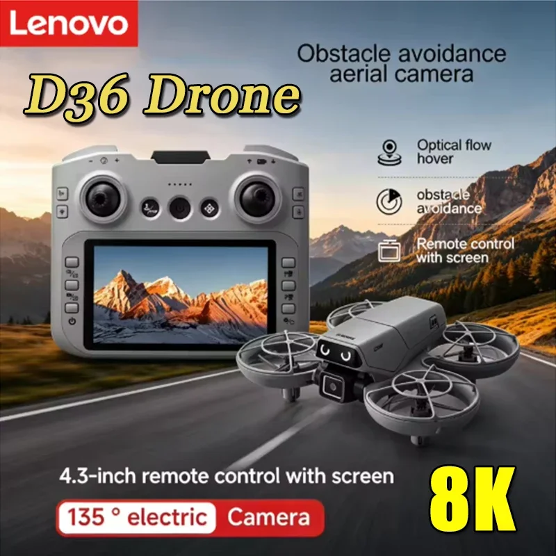

Lenovo D36 Drone 4K 8K Professional 5G GPS HD Dual Camera Photography Brushless Foldable Quadcopter Motor Hovering RC Drones Toy