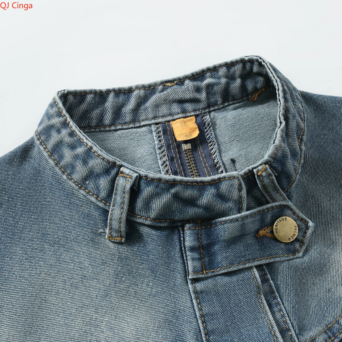 Printemps nouveau manteau de gilet en jean sans manches unisexe bleu profond, veste en coton décontractée élégante, haut de gilet coupe ample. M-XXXL