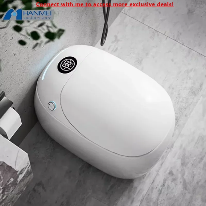 

Egg Shape Toilet One Piece Ceramic Short Tank Advance Smart Toilet Tankless Toilets Automatic Water Closet