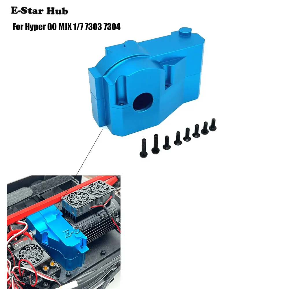 

Hyper GO MJX 1/7 7303 7304, крышка электродвигателя, коробка передач, радиоуправляемый автомобиль, металлическое обновление, аксессуары OP, детали