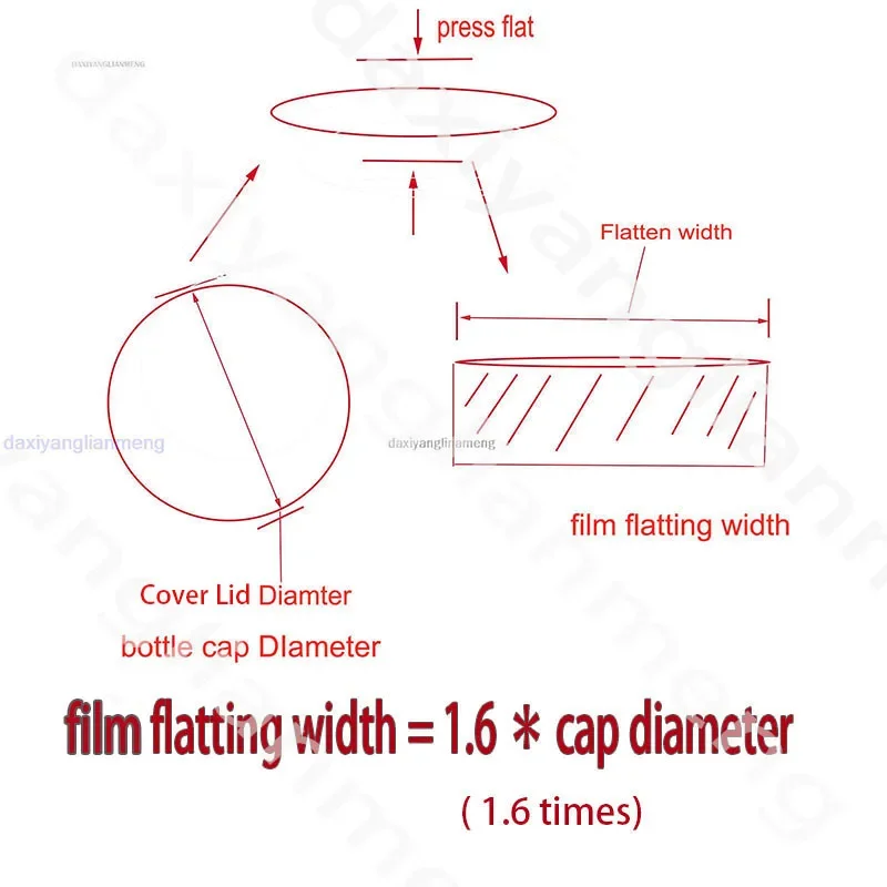 200pcs/Lot Pvc Transparant Heat Shrink Bands Warp Film For Essention Bottle Caps,  AL Jar, Bottling , Tubes, Perfume Spray