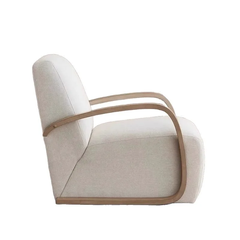 Japanese-style wabi-sabi single sofa, simple and modern living room sofa chair, creative light luxury retro leisure