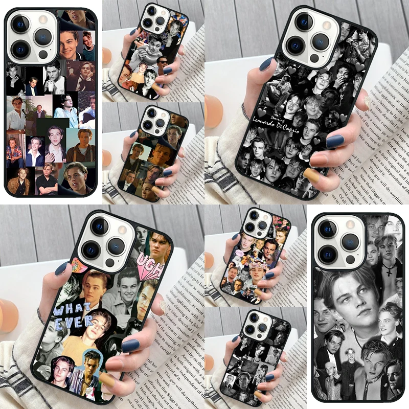 Leonardo Dicaprio Collage Phone Case Cover for iPhone 16 12 mini 11 13 14 15 Pro Max SE 2020 for Apple 7 8 Plus Coque