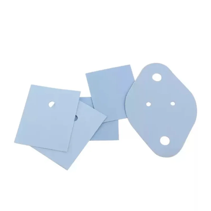 TO-3P/TO-3P1/TO-3P3/TO-220/TO-3 실리콘 열 패드 시트 트랜지스터 절연체 절연 가스켓