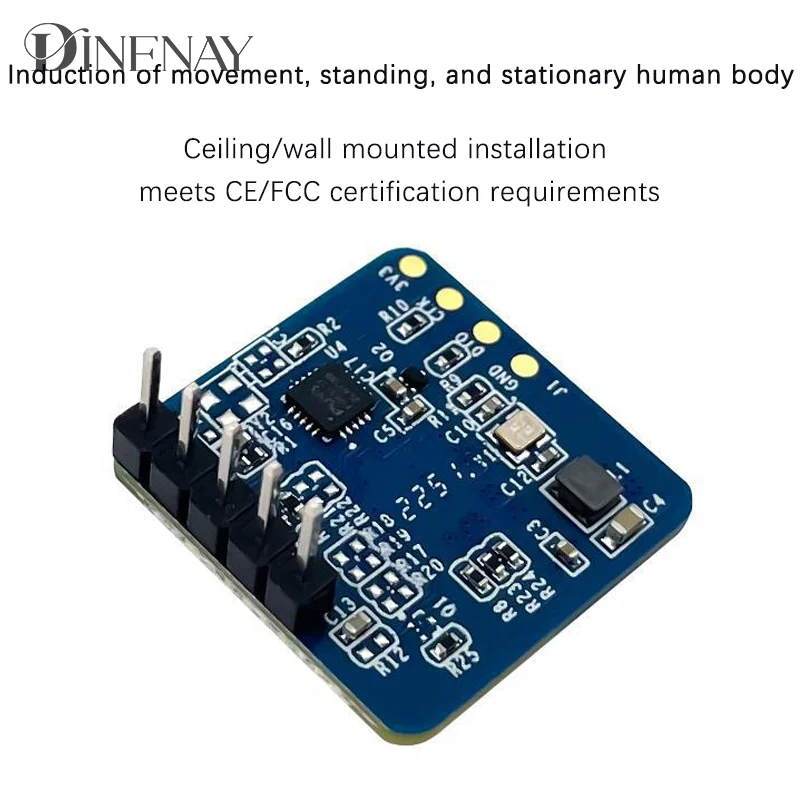 24Ghz LD2420 Millimeter Wave Radar Human Presence Sensing Module Micro Motion Intelligent Sensor Radar Sensor Motion Module
