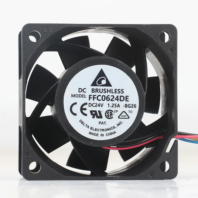 Delta 5V 12V 48V DC 24V 0.57A AC EC 6038 60X60X38MM 6CM three-wire speed measurement double ball elevator FFB0624EHE-F00 cooling