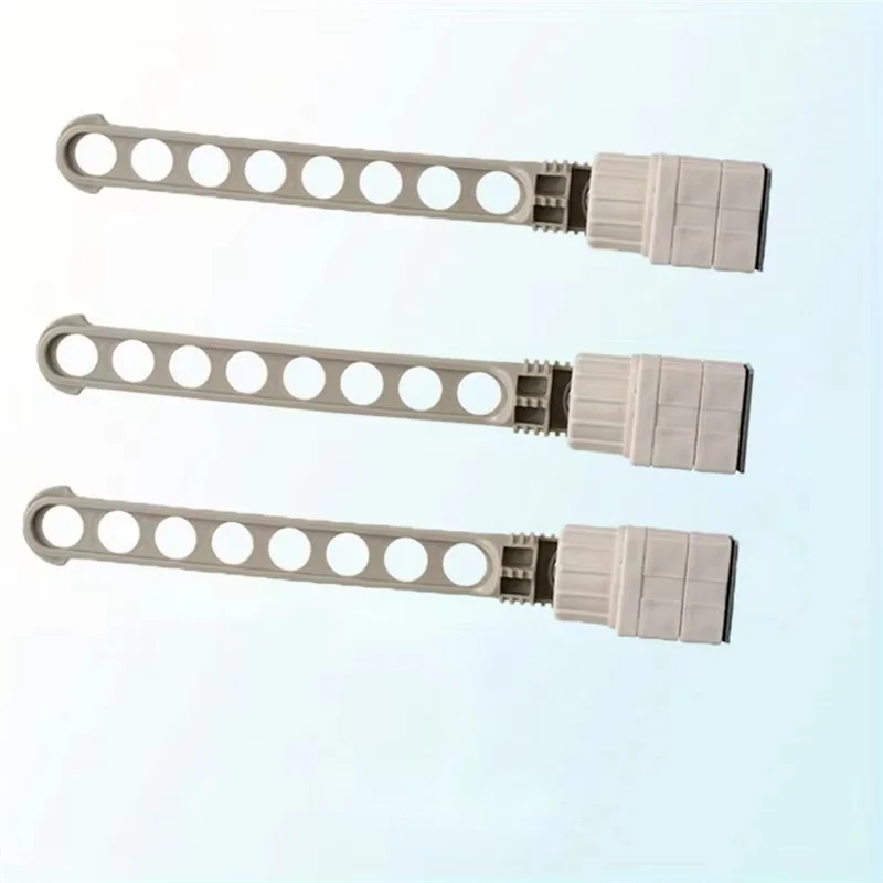 

A76X-Balcony Window Hanging Drying Rack 8 Hanging Holes 3 Pcs Small Portable Travel Drying Rod