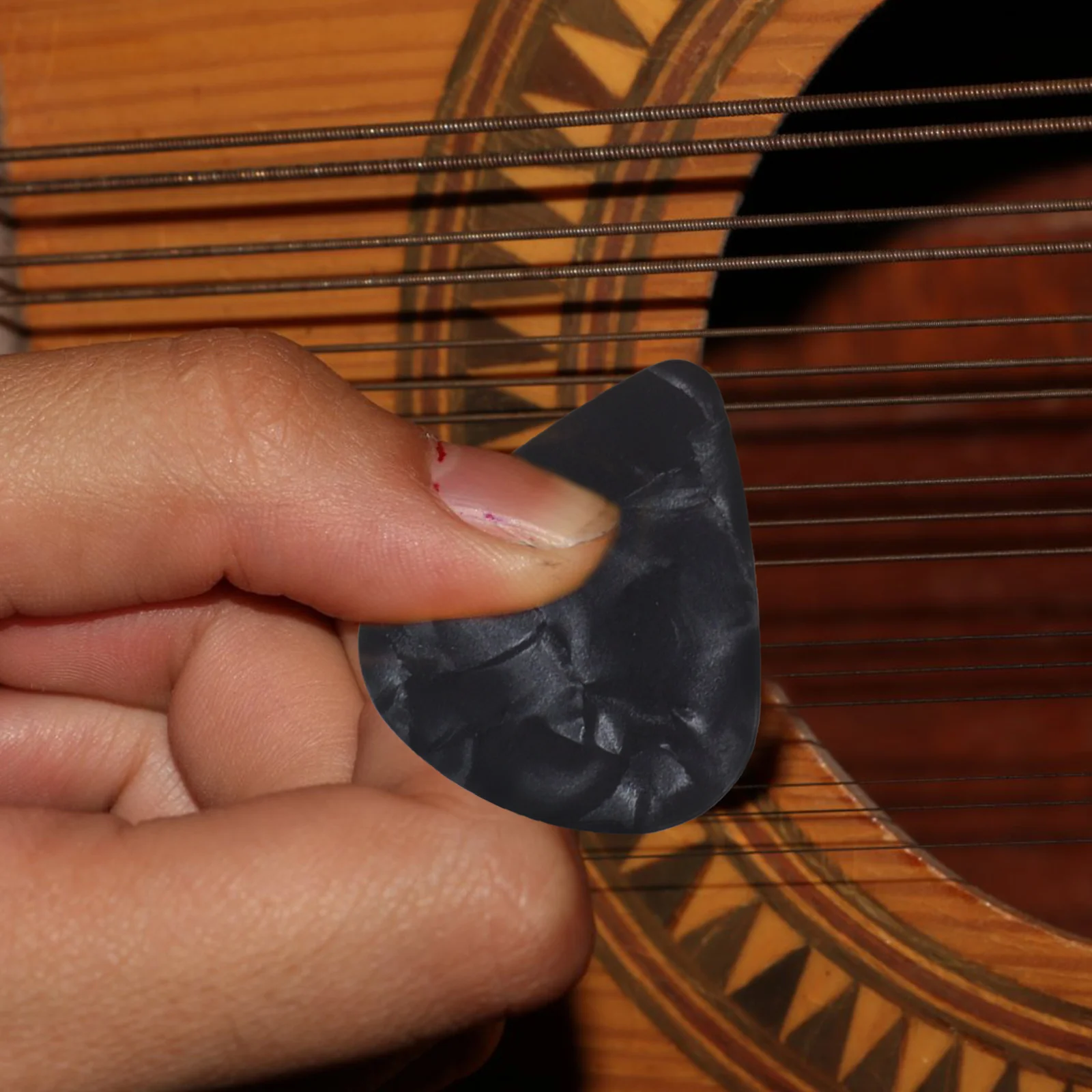 

Sticker Pick Set PVC Paper Removable Easy Apply Thin Light Self Adhesive Learning Tool Beginner Guitar Parts Accessories Guitar