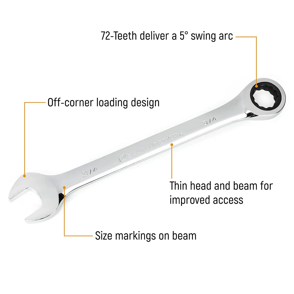 1pcs 6-24mm Ratcheting Box Combination Wrenches Set for Car Repair Ring Spanner Hand Tools A Set of Key