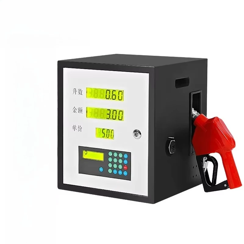 Cavett Metal Mini Diesel Fuel Dispenser Single Nozzle Portable Tanker Mobile Station 50l/min Flow 0.5% Accuracy