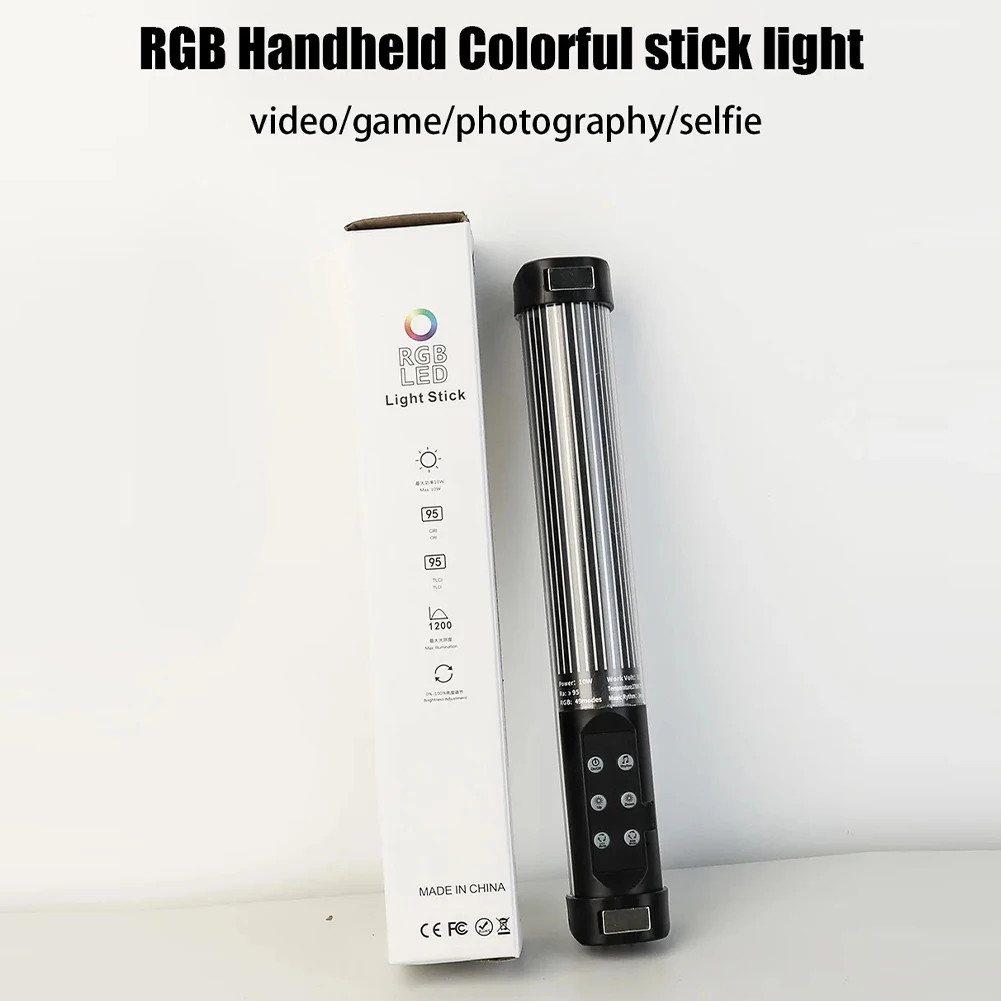 Mini Handheld LED RGB Light Stick Magnet Photographic Lighting 2700-7500K Photography Fill light Lamp For Video Vlog YouTube