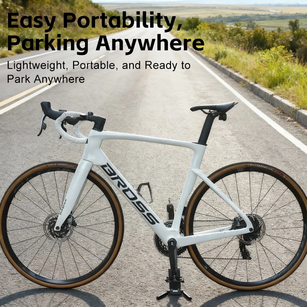 ThinkRider Bicycle Parking Footrest Stand  Foldable Portable Crank Rack for Road Bikes cycling  Bike Accessories