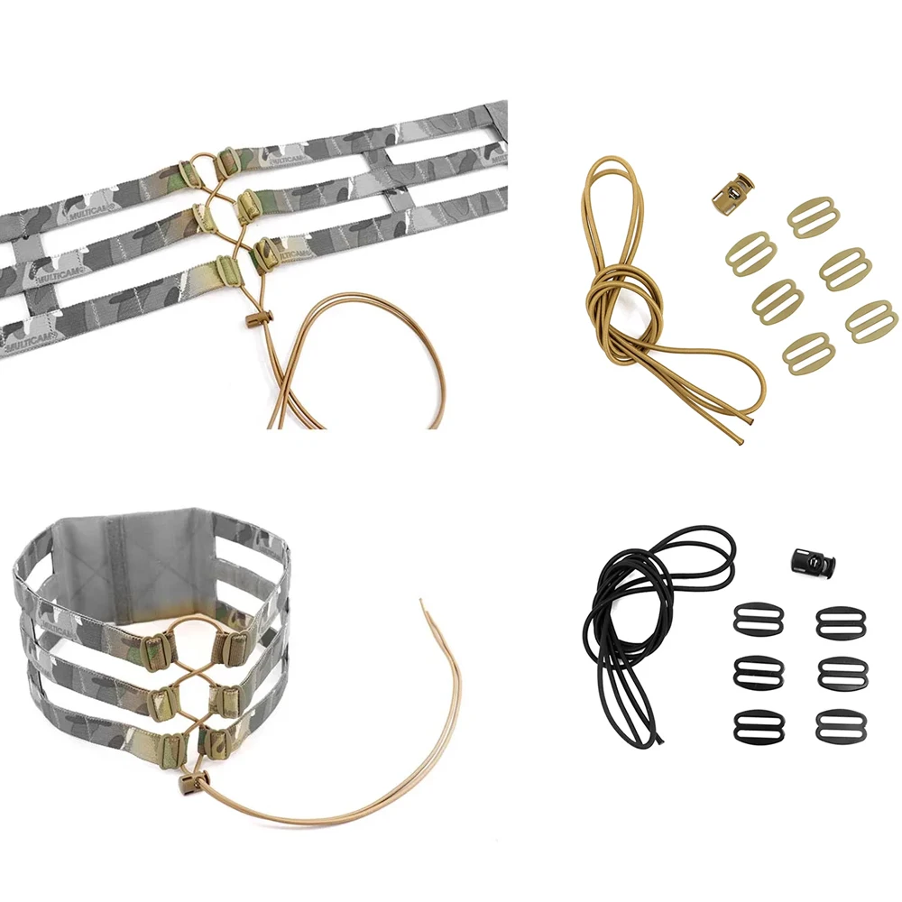 

Vest Chest AVS 3-Band Cummerbund Tactical Connecting Buckle Butterfly Buckle Elastic Rope Spring Buckle