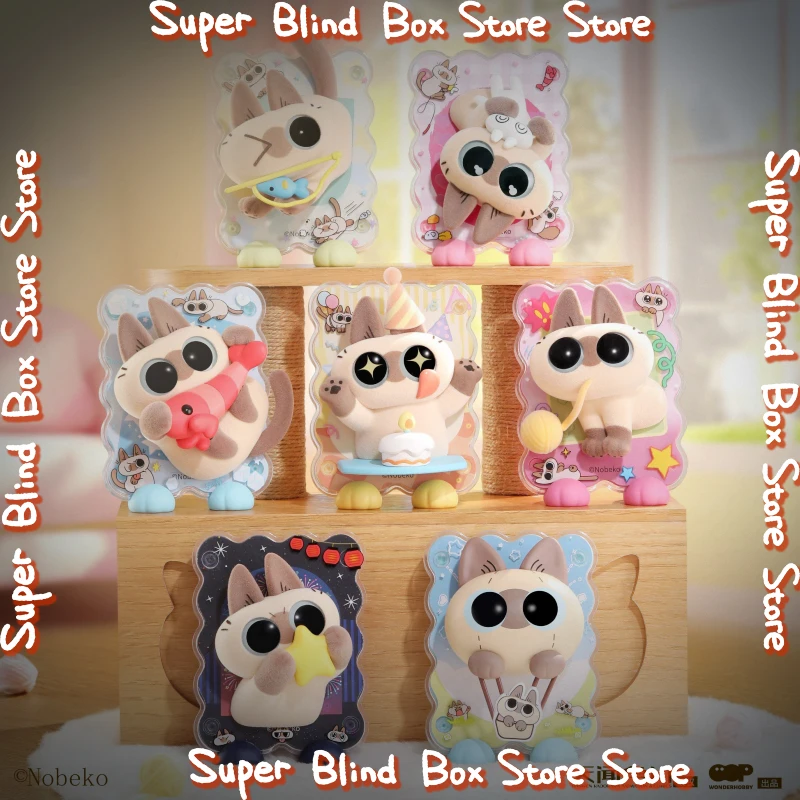 

Original Siamese Cat Red Bean Paste Healing Moments Trendy Blind Box Toys Mystery Box Kawaii Fridge Magnet Cute ornaments Gift