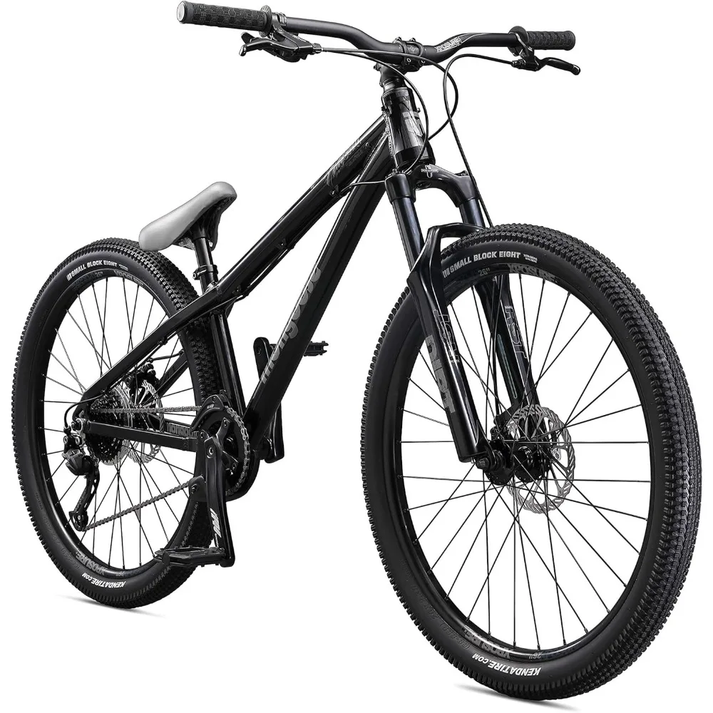 Fireball Dirt Jump Mens and Womens Mountain Bike, 26-Inch Wheels, Mechanical Brakes, T1 Aluminum Frame