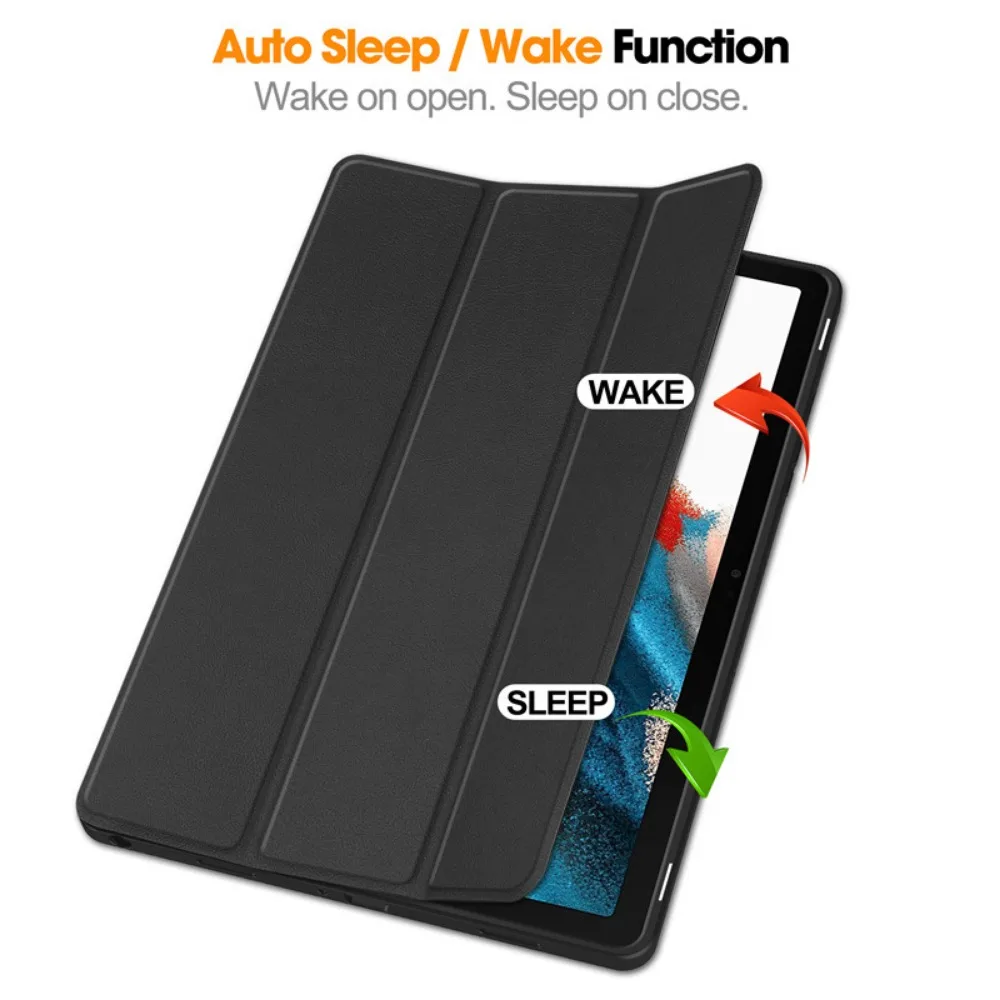 Für Samsung Tab A9 Plus Hülle mit Stifthalter, Flip-Stand-Magnet-Tablet-Hülle für Galaxy Tab A9+ 11 Zoll SM-X210 X216