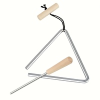 1pc Professional Triangle Musical Instrument Set,Durable High-Quality Steel,Handheld Percussion, Iron Construction Triangle Bell