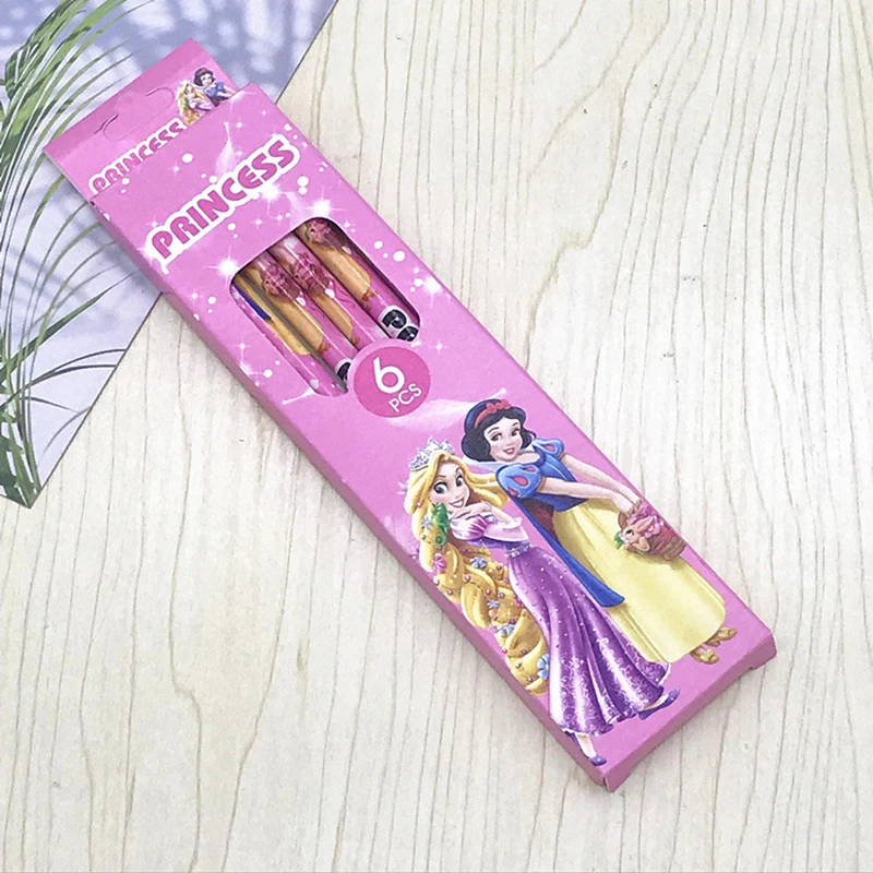 Disney Anime Frozen Pencil Eraser Kawaii Elsa Children Writing Pencil Primary School Kindergarten Prize Birthday Gifts