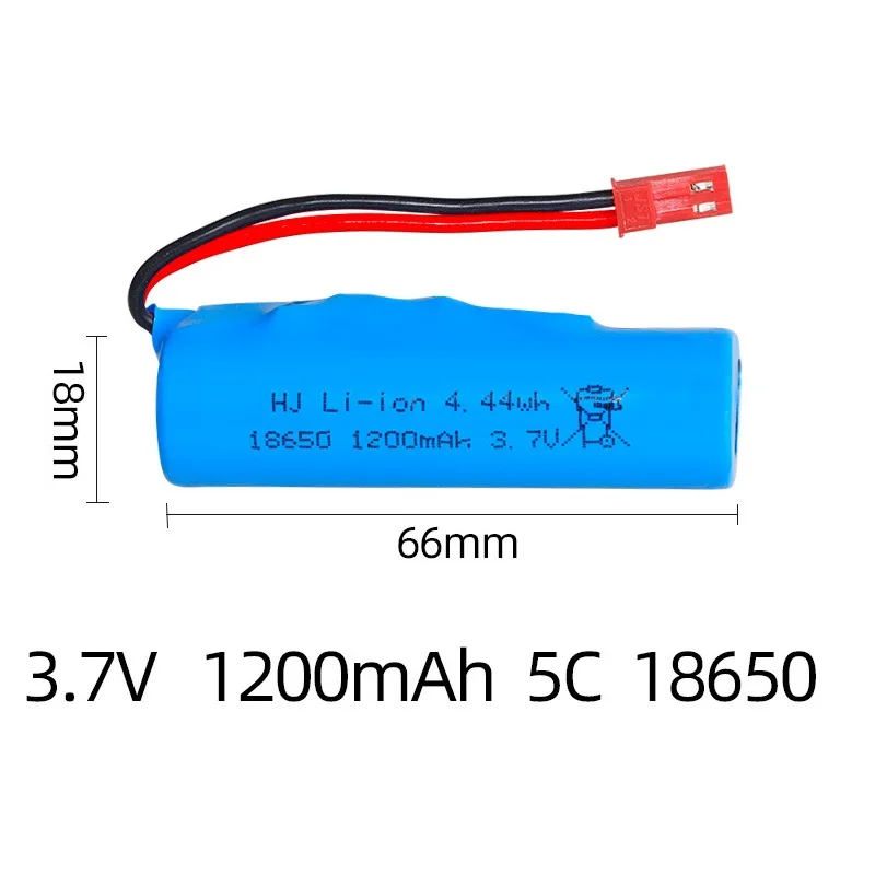 JST plug  3.7V 1200mAh Li-ion Battery 18650/USB For R/C Stunt Dump Car/4WD Twist- Desert Cars R/C Climbing cars boats Helicopter