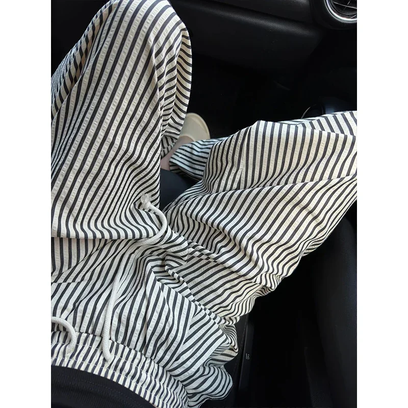 

Striped Pants For Women In Summer Loose Slim Casual Wide Leg Straight Leg Long Pants