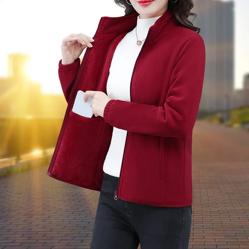 2025 primavera outono jaqueta feminina outerwear novo velo feminino conforto casual quente velo solto cardigan camisola jaqueta feminina topos