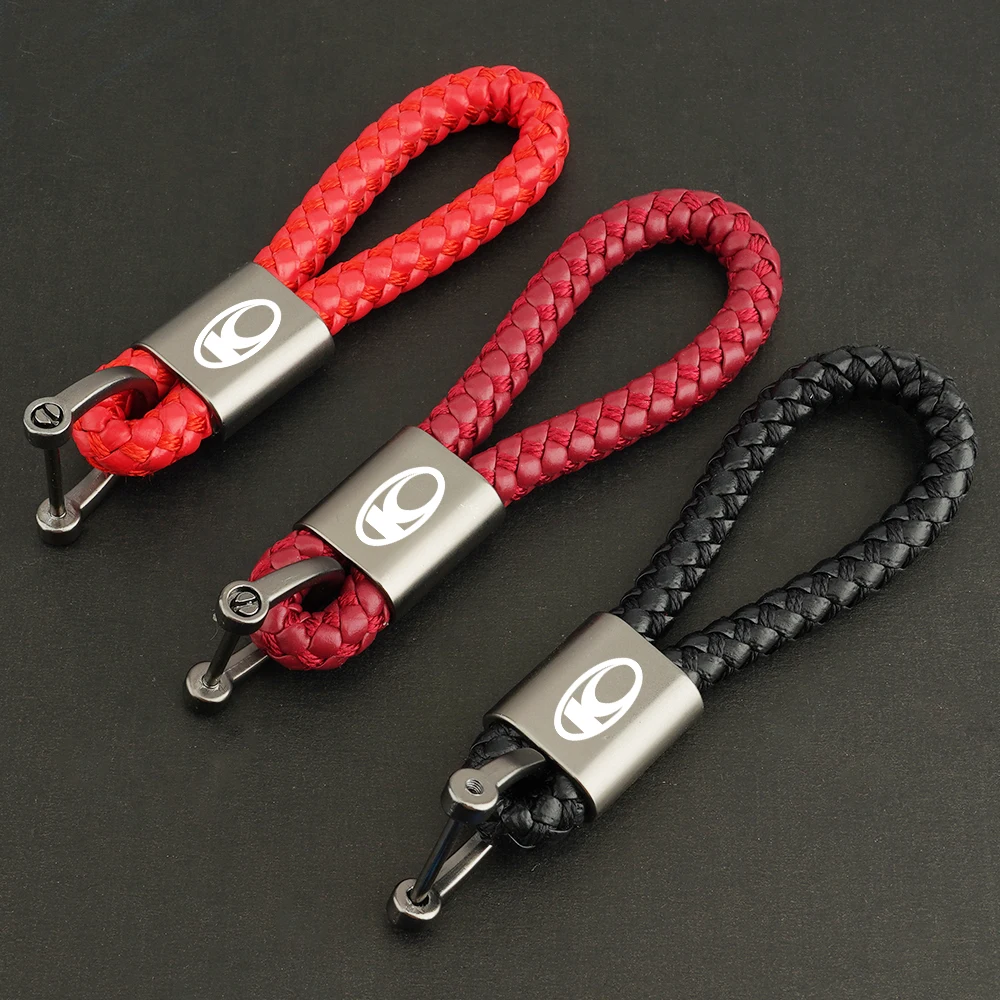 

С логотипом для KYMCO Xtown Downtown 300i Xciting 300r X Town AK550 Super Dink 125, плетеный веревочный брелок для мотоцикла, металлический брелок