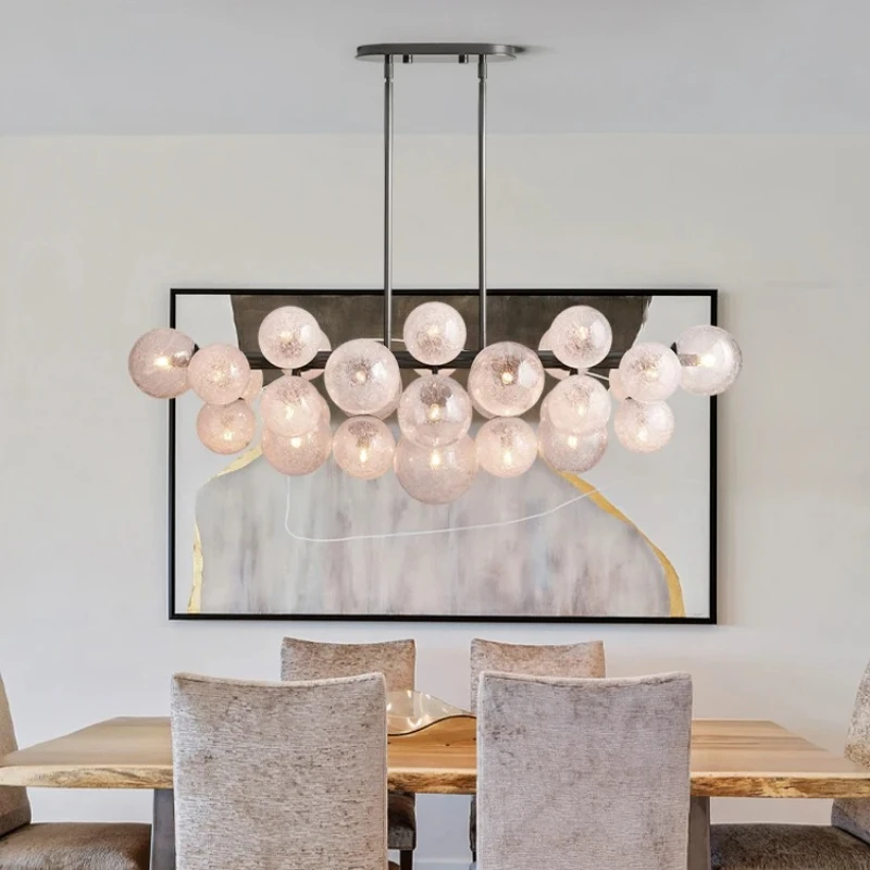 Modern Simplicity Home Decor Round Ball Pendant Indoor A Living Room Master Bedroom Chandelier Indoor Lighting Light Fixture