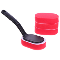 5Pcs Car Foam Car Sponge Brush Brush Sponge Tire Gloss Wax Pad Applicator for Cars Cleaning Supplies Maintenance Tools