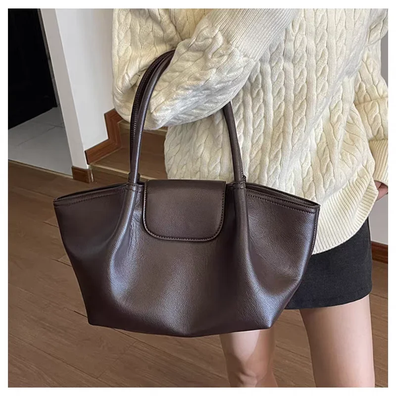 

Винтажная большая сумка в стиле крыльев, сумка через плечо большой вместимости с морщинистой облачной текстурой, женская сумка в стиле ретро, пригородная сумка подмышками