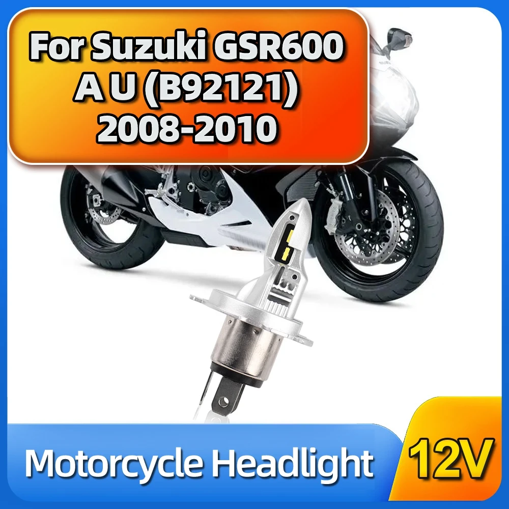 1PC 30000LM 50W H4 Led Headlight Bulb 12V Motorcycle Lamp For Suzuki GSR600 AU (B92121) 2008 2009 2010