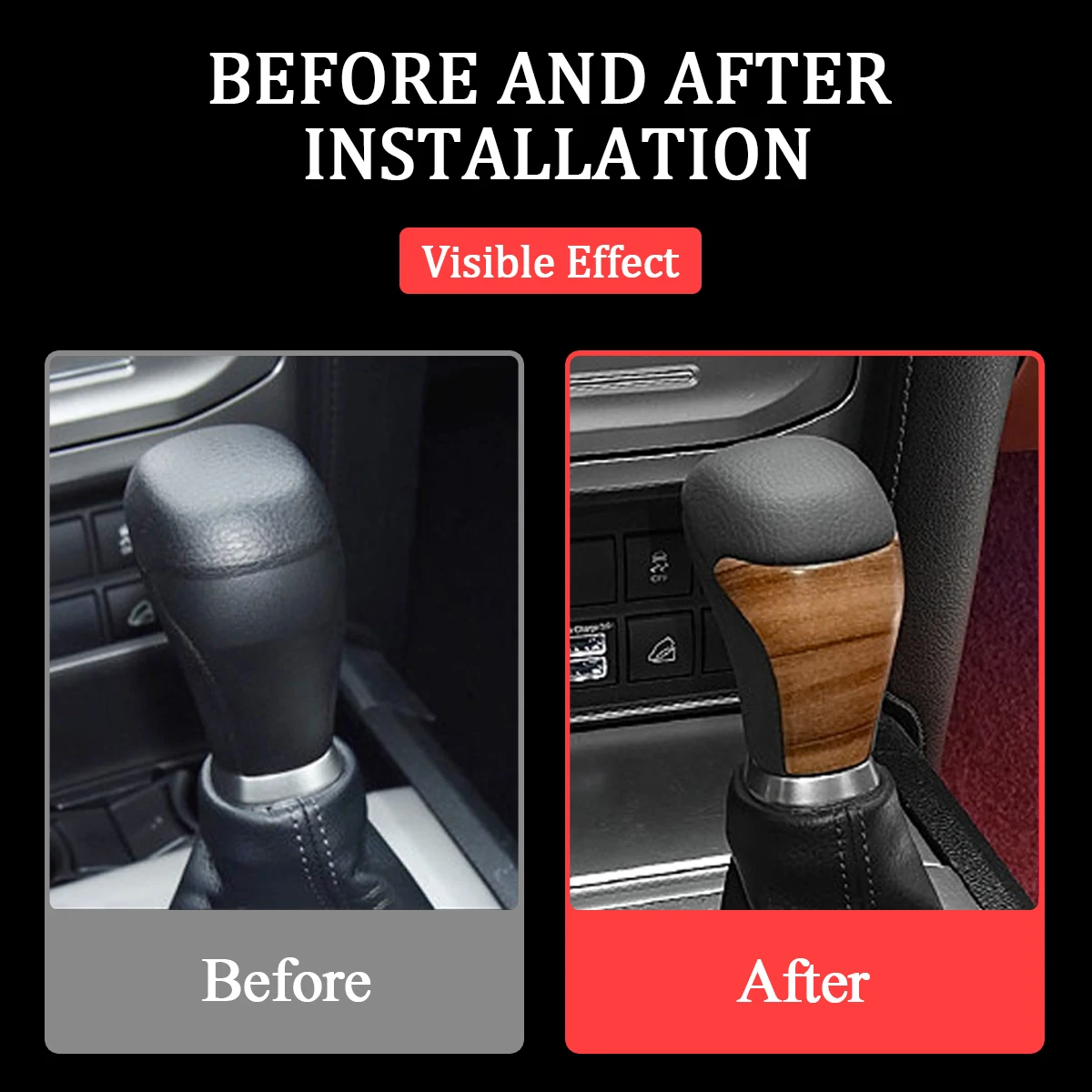 Gear Shift Knob For Toyota Land Cruiser Prado 150 2018-2023 ABS Auto Shifter Lever Replacement