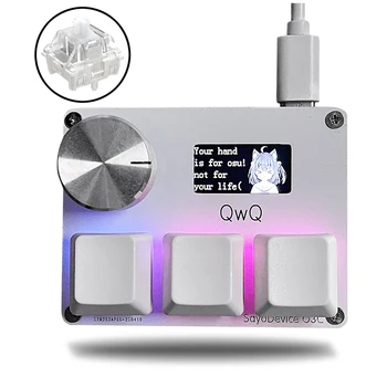 Gateron KS-20 Witte Schakelaars SayoDevice OSU O3C Rapid Trigger Magnetische Schakelaars Toetsenbord Met Knop Scherm Kopiëren Plakken Shotcut